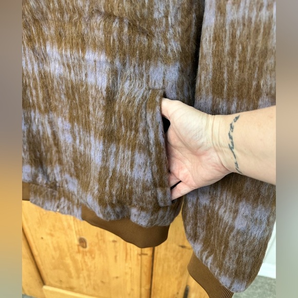 Butter NWT Jacket w/Hood Brown & Purple Size XL Tartan Outlander Vibe - Picture 6 of 16